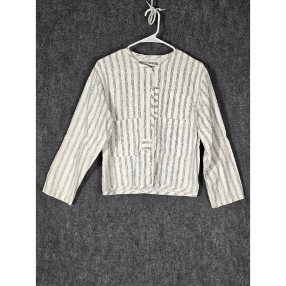 VTG Union Bay 1985‎ Expedition Striped Button Up Long Sleeve Shirt Sz S Woven